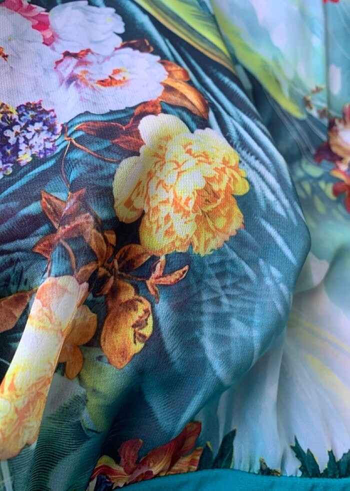 ÜSTÜ TÜL ALTI KALEM ELBİSE - Görsel 4