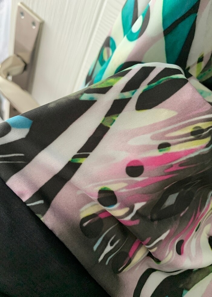 CHARLES VÖGELE MARKALI YAZLIK JARSE KUMAŞ ELBİSE - Görsel 2