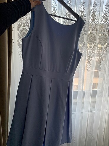 BEBE MAVİSİ KISA ABİYE ELBİSE - Görsel 6