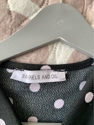 BARRELS AND OİL MİNİ PUANTİYELİ KRUVAZE ELBİSE - Görsel 2