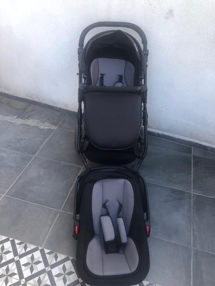 Siyah ve Gri Bebek Arabası - Görsel 5