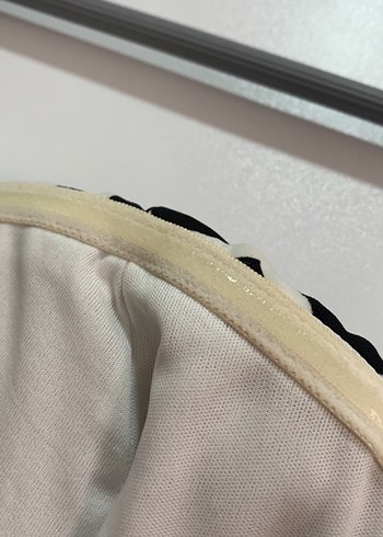 Zebra Desenli Siyah Uzun Straplez Abiye Elbise - Görsel 4