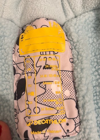 Gri Baskılı Bebek Erkek Kar Tulumu - Görsel 6