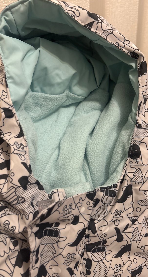 Gri Baskılı Bebek Erkek Kar Tulumu - Görsel 3