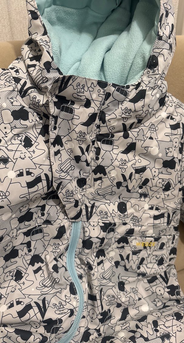 Gri Baskılı Bebek Erkek Kar Tulumu - Görsel 2