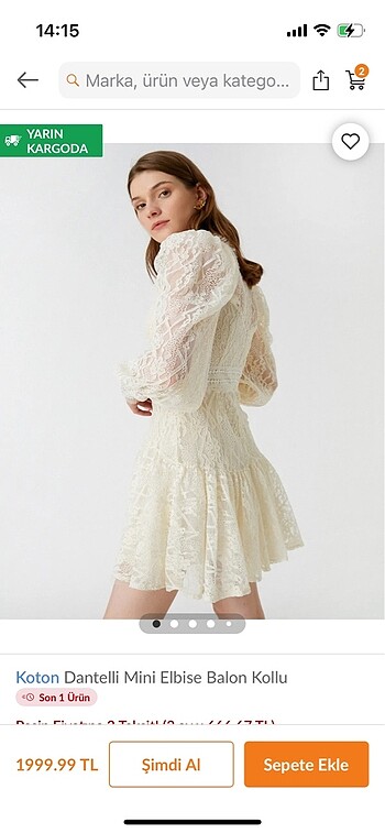xs Beden beyaz Renk Koton elbise