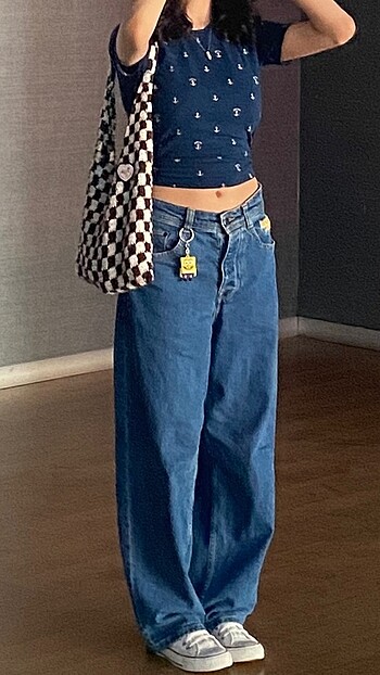 Urban Outfitters Örgü damalı çanta