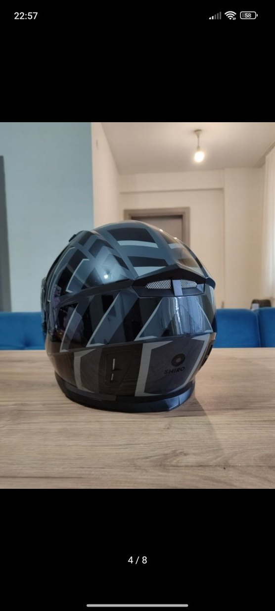 SHIRO KASK TERTEMIZ HIC CIZIGI YOK COK AZ KULLANILDI - Görsel 4