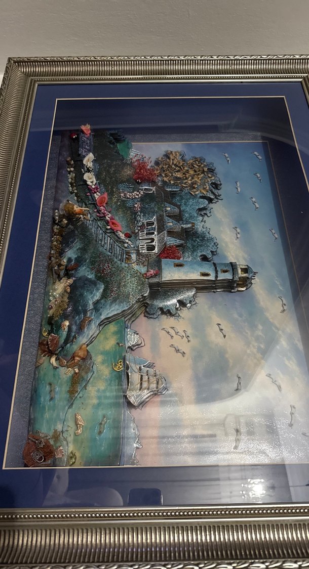 Rölyef el yapımı 3 boyutlu tablo - Görsel 3