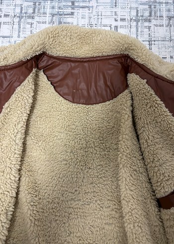 Kahverengi Kürklü Deri Erkek Ceket - Görsel 4