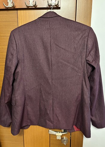 Bordo Erkek Blazer Ceket - Görsel 2