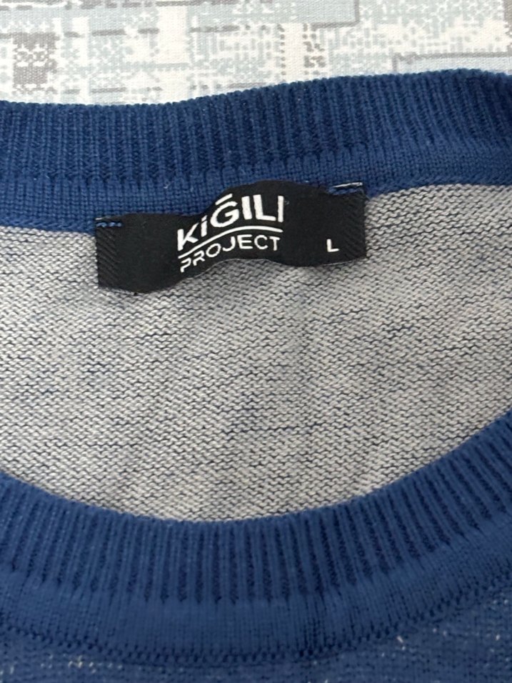 Mavi Erkek Kazak - Görsel 3