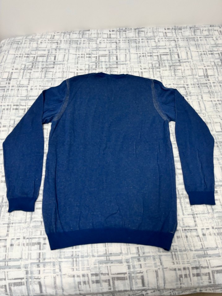 Mavi Erkek Kazak - Görsel 2