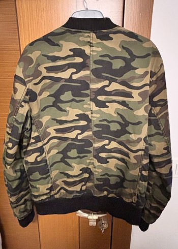 Erkek Kamuflaj Desenli Fermuarlı Ceket - Görsel 3