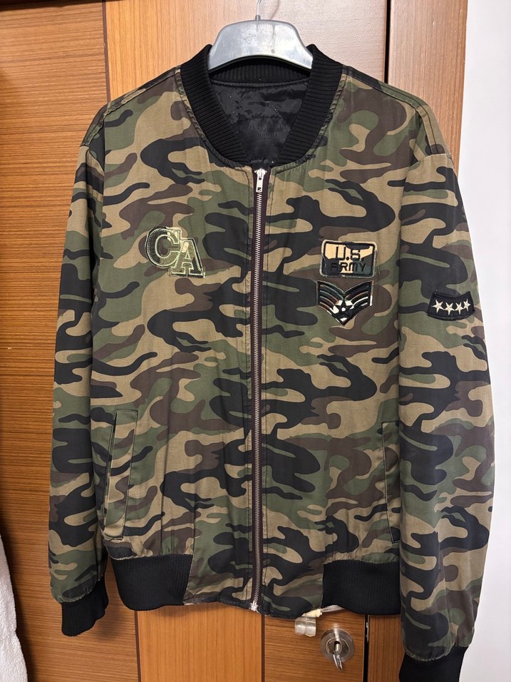 Erkek Kamuflaj Desenli Fermuarlı Ceket - Görsel 2