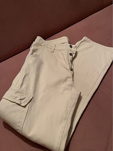 Welch Steel Krem Kargo Kot Pantolon