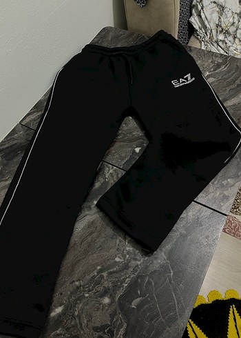 EA7 Siyah Fermuarlı Erkek Eşofman Altı - Görsel 5