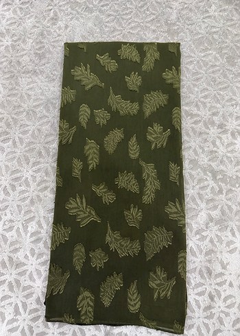 Yeşil Bohem Tarzı Drapeli Kadın Şal - Görsel 2