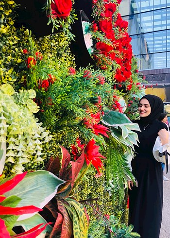 Drapeli Siyah Kadın elbise - Görsel 2