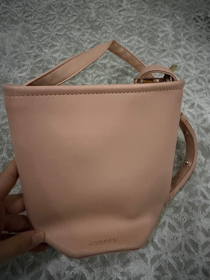 Bej Minimalist Deri Kadın Çanta - Görsel 4