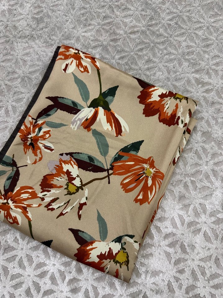 Bohem Çiçek Desenli Kadın Şal - Görsel 2