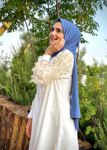 Püsküllü Etnik Desenli Pamuklu Uzun Tunik - Görsel 4