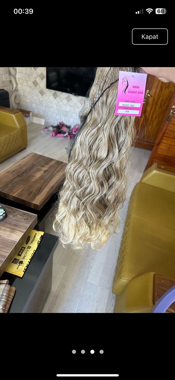 3 lü dalgalı çıt çıt sentetik saç almak isteyene ilan açarım 500 - Görsel 2