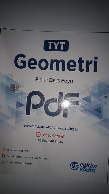 TYT Geometri PDF Planlı Ders Föyü Eğitim Vadisi Yayınları