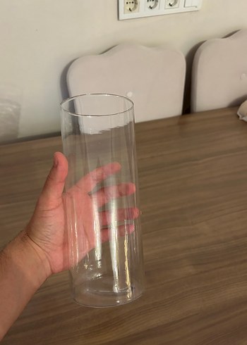 Şeffaf Silindir Vazo - Görsel 2