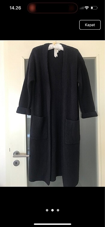 H&M H&M uzun lacivert hırka