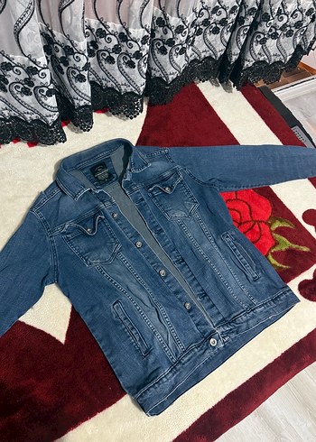 Dynamic Klasik Mavi Denim Ceket