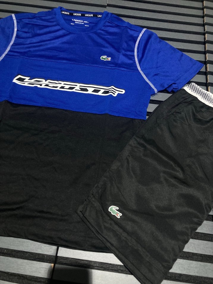 Lacoste Mavi Velcro Detaylı Erkek Tişört - Görsel 3