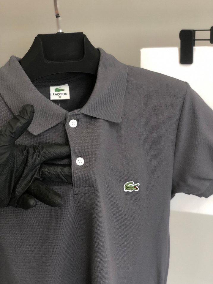 Erkek Gri Kısa Kollu Polo Tişört - Görsel 2