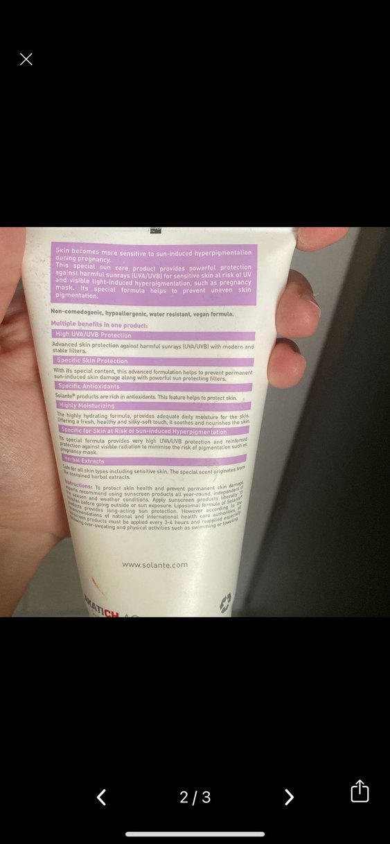 Solante hamile güneş krem - Görsel 2
