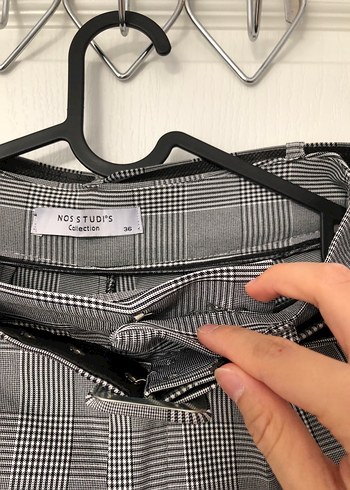 Diğer Gri Kemerli Kadın Kumaş Pantolon