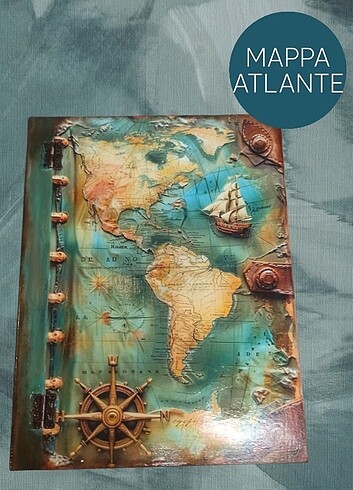  Beden Renk Mappe Atlante kitap sehpa