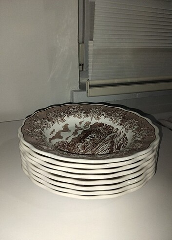 İsviçre manzaralı vintage yemek tabağı