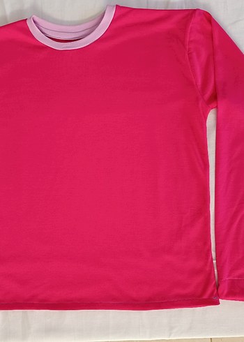 XS yetişkine olur.
Kız Çocuk Pembe Uzun Kollu Basic Tişört - Görsel 4