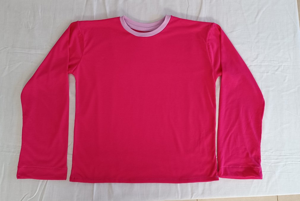 XS yetişkine olur.
Kız Çocuk Pembe Uzun Kollu Basic Tişört - Görsel 2