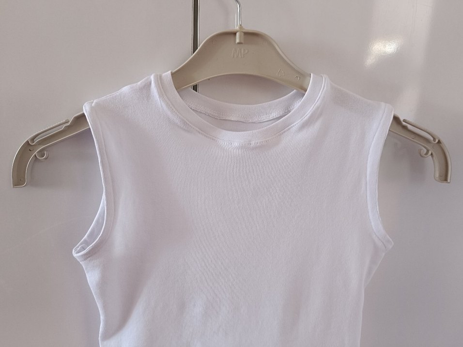 Beyaz Çocuk Atlet %100 pamuk / özel dikim - Görsel 4