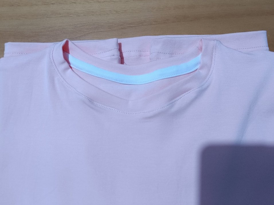 Pembe Kısa Kollu Oversize Tişört - Görsel 3