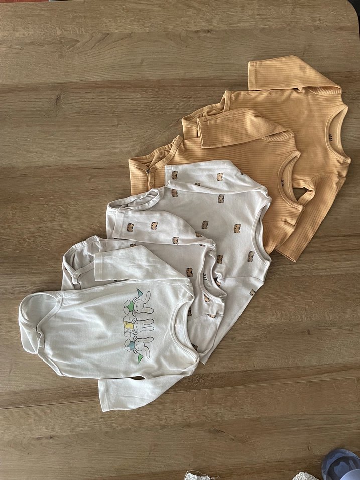 Uzun Kollu Pamuklu Bebek Zıbını Seti - Görsel 3