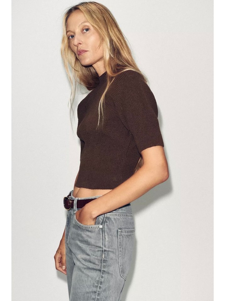 Zara triko bluz - Görsel 3