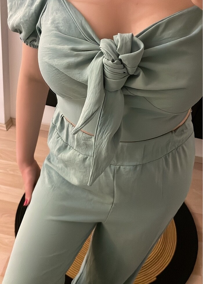 YEŞİL KADIN İKİLİ TAKIM - Görsel 2