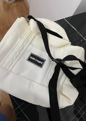 Beyaz Pamuklu Kadın Çanta - Görsel 2