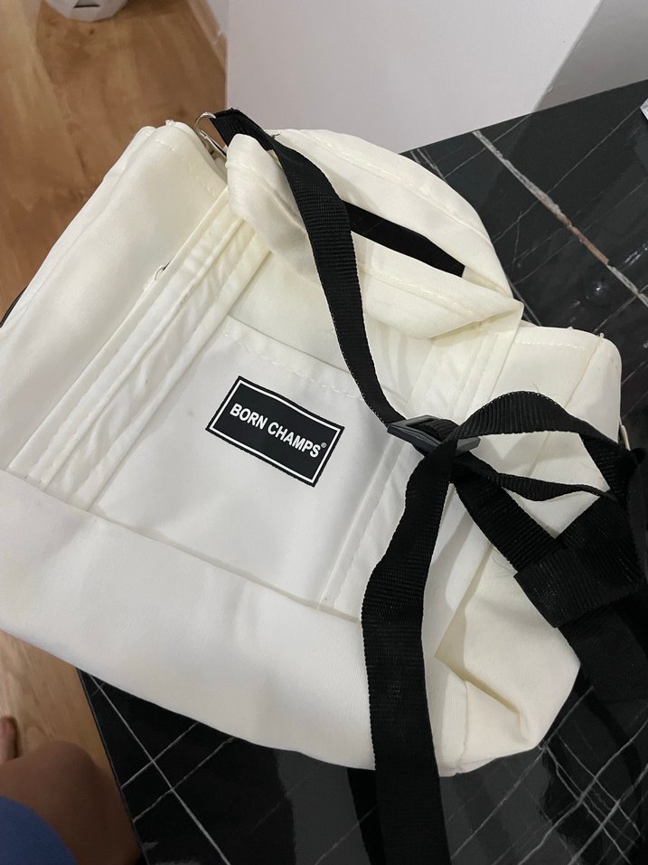 Beyaz Pamuklu Kadın Çanta - Görsel 2