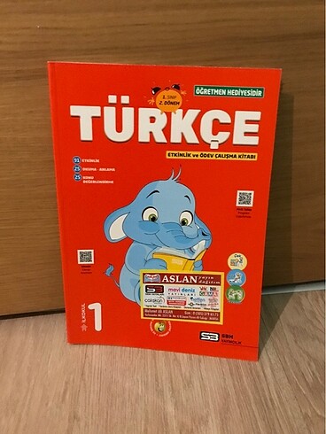 1. sınıf Türkçe Etkinlik ve test kitabı