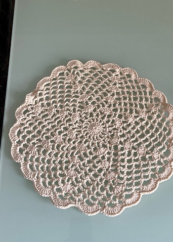 Bohem Tarzı Örgü tabak Altlığı Seti supla - Görsel 2