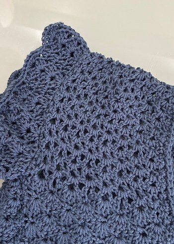 Fırfırlı Mini Triko Bluz 36-38 beden - Görsel 2