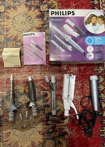 Philips Geometricks Gri Saç Şekillendirici Seti